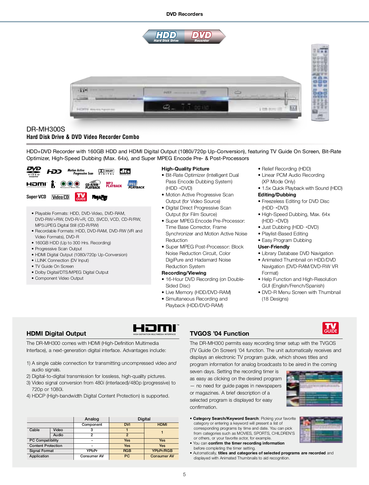 PDF manual for JVC DVD Players XVN320B